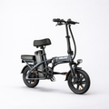 Black electric bike with URLIFE branding on a white background