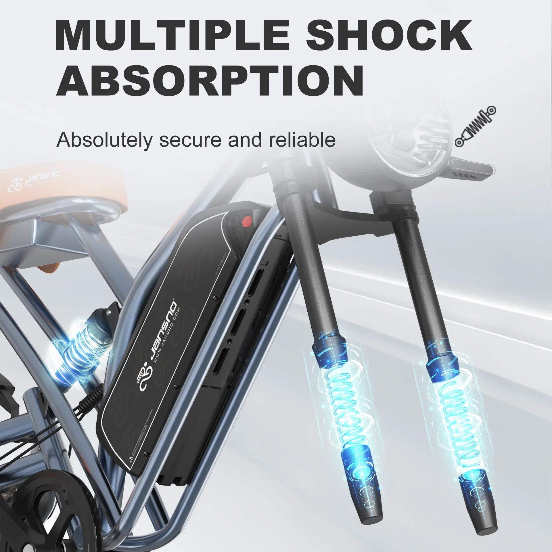 URLIFE X50 250W Electric Bike - UK Urban Commuter E-Bike – alternate product view 5