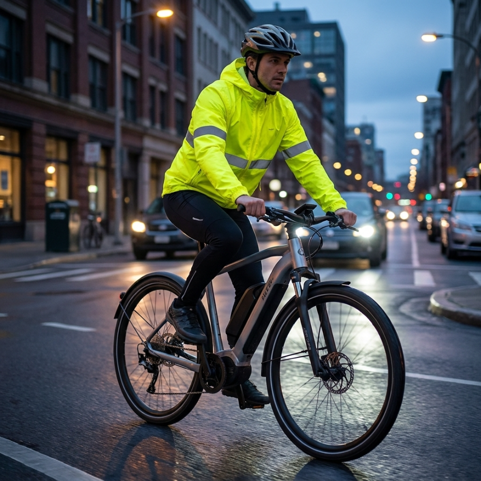 URLIFE Gear Hi-Vis Packable Rain Jacket – alternate product view 2