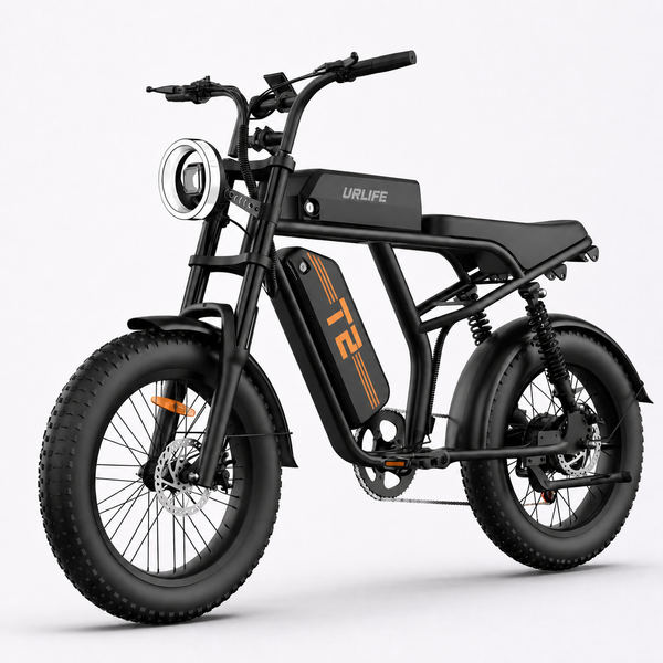 URLIFE T2 fat tyre electric bike on the same near-white studio background as the URLIFE E20 product image