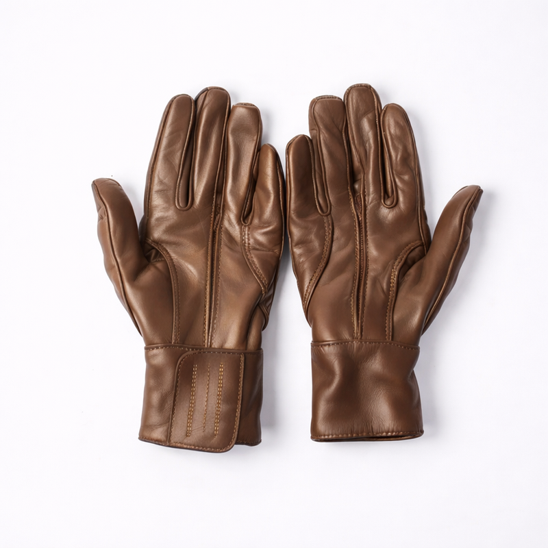 Leather Bike Gloves – Full Finger Riding Gloves UK product image