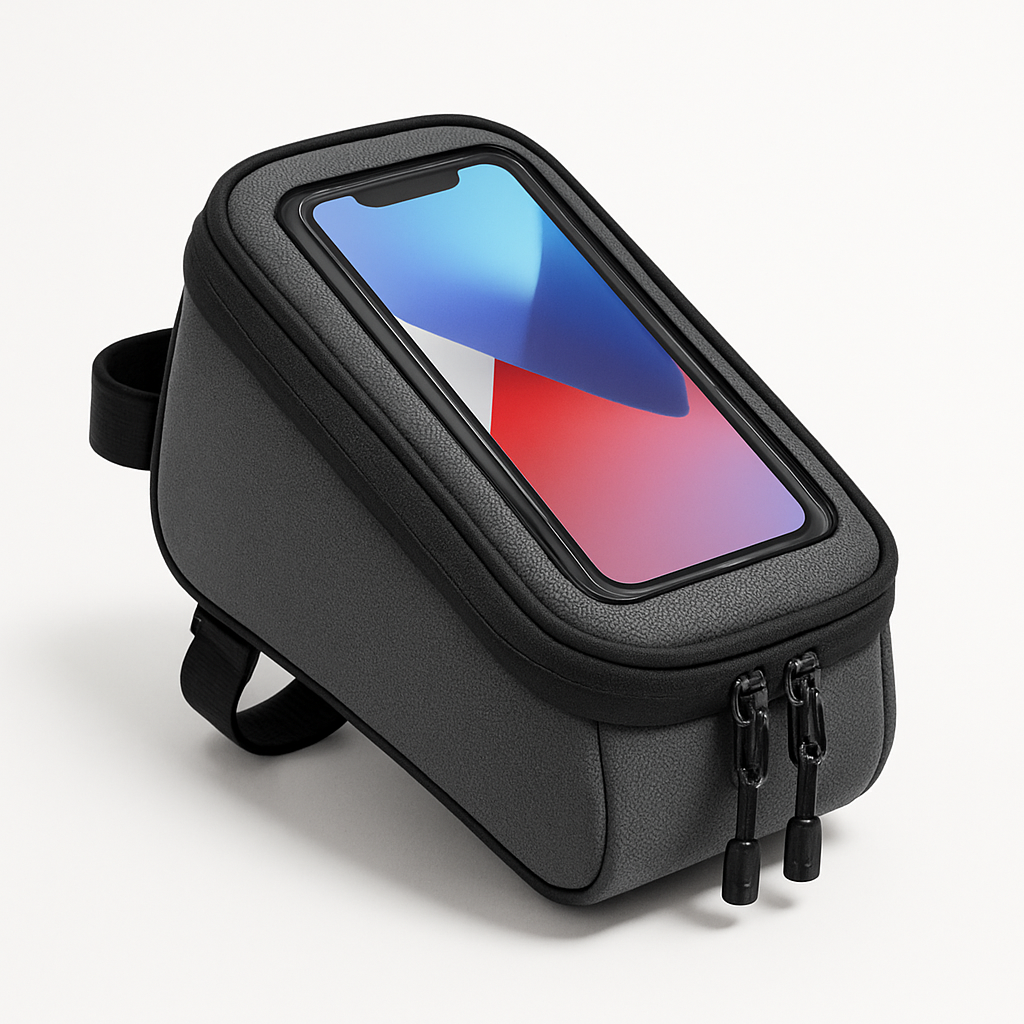 URLIFE Gear Handlebar Bag with Phone Window - Grey